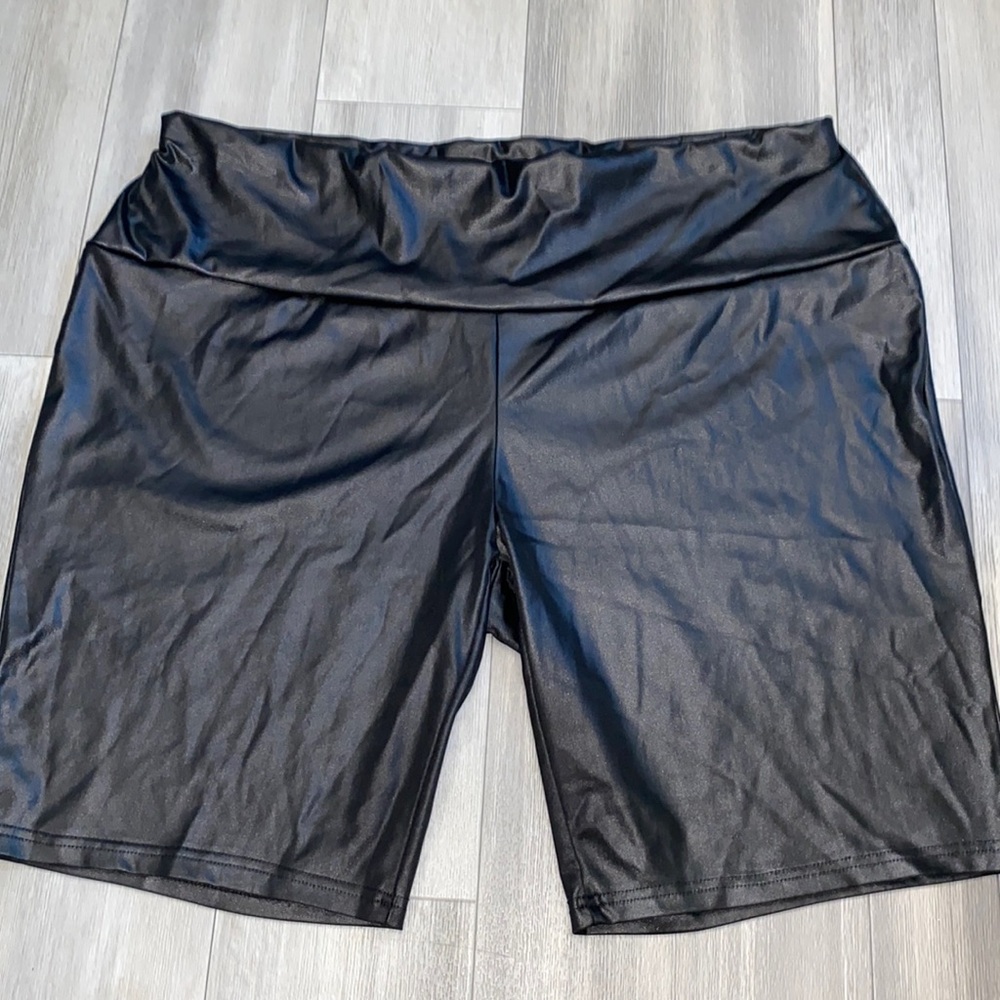 Women’s Plus-size | Faux Leather | Bike Shorts